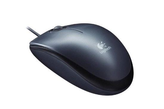 NOWA Mysz Logitech M100 Optyczna Przewodowa Szara USB 1000DPI