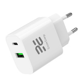 Nowa ładowarka sieciowa Encore Energy PD 3.0 Quick Charge 4.0 USB-A USB-C 20W adapter MD-2083R + kabel 2x USB-C 50cm