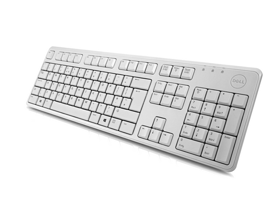 Nowa Klawiatura Dell KB212 QuietKey USB Szara QWERTY (+naklejki) BOX