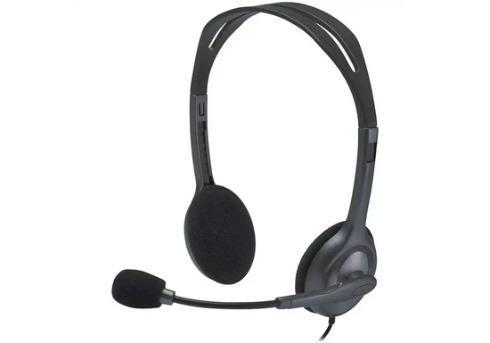 Słuchawki Logitech H111 z Mikrofonem Stereo Szare