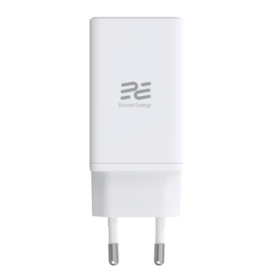 Nowa ładowarka sieciowa GaN 65W USB-A + 2x USB-C QC PPS PD Encore Energy MD-6590R + kabel 2x USB-C 100cm