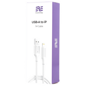 Nowy kabel Encore Energy USB-A / Lightning przewód do ładowania i transferu danych 100cm biały MD-DTAL1W