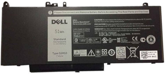 Bateria Dell Latitude E5450 E5550 51Wh 7.4V G5M10 Niska pojemność 15-29 %