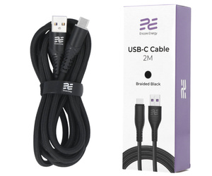 Nowy kabel Encore Energy USB-A USB-C przewód USB do ładowania i przesyłania danych 200cm