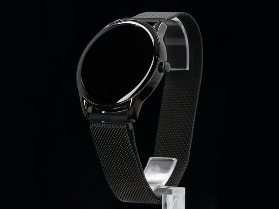 Nowy Smartwatch GlacierX Sphere Black + Bransoleta mesh GX-SC36 BM + Folia ochronna