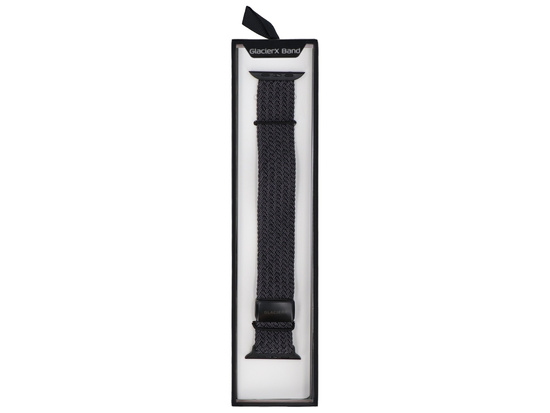 Nowy pasek GlacierX Braided Magnetic Buckle Black do Apple Watch 42/44/45/49mm Czarny Grafit