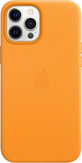 Nowe Oryginalne Etui Skórzane Apple iPhone 12 Pro Max Calif. Poppy