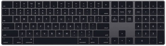 Nowa Oryginalna Klawiatura Apple Magic Keyboard Numeric Keypad Norwegian Gray