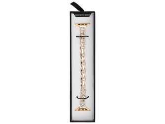 Nowa bransoleta do smartwatcha GlacierX Zirconia Wings Chain Bracelet Gold do Apple Watch 38/40/41mm złoty