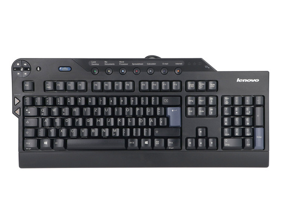 NOWA Klawiatura Lenovo Enhanced SK-8815 USB Multimedialna QWERTZ +Stickery