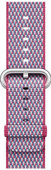 Oryginalny Pasek Apple Watch Woven Nylon Berry Check 38mm w zaplombowanym opakowaniu