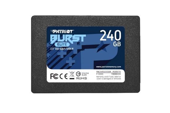 Dysk SSD Patriot Burst Elite 240GB SATA III 2,5" (450/320 MB/s) 7mm TLC