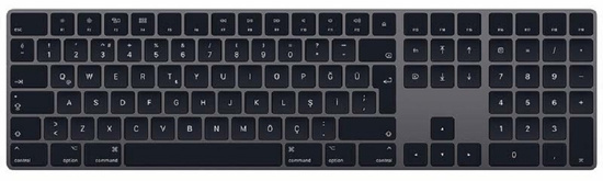 Nowa Oryginalna Klawiatura Apple Magic Keyboard Numeric Keypad Turkish Space Gray A1843