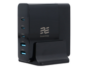 Nowa stacja ładująca Encore Energy ładowarka biurkowa GaN QC 4+ 5.0 PD 3.0 USB-A x2 USB-C x3 140W GaN-14083R z wyświetlaczem