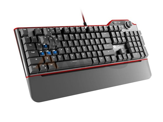 Klawiatura przewodowa Genesis RX85 Gaming białe podświetlenie Kailh Blue mechaniczna czarna