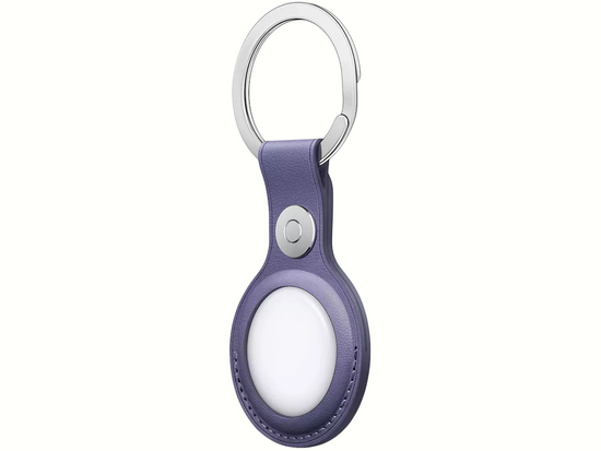 Brelok skórzany do Apple AirTag Leather Key Ring Wisteria