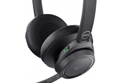 Nowe Słuchawki Dell Premier Wireless ANC z Mikrofonem WL7022 Czarne