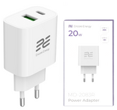 Nowa ładowarka sieciowa Encore Energy PD 3.0 Quick Charge 4.0 USB-A USB-C 20W adapter MD-2083R