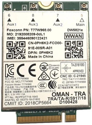 Modem WWAN LTE 4G DW5821e do Dell 5480 5400 5580 5590 7300 7390 7740 7540 9510