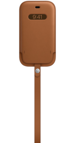 Oryginalny futerał skórzany Apple iPhone 12 Pro Saddle Brown