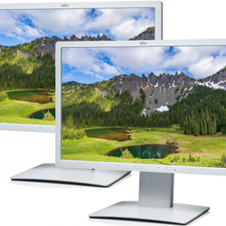 Zestaw Dwóch Monitorów Fujitsu B22W-7 22" LED-Monitor 1680x1050 DisplayPort DVI