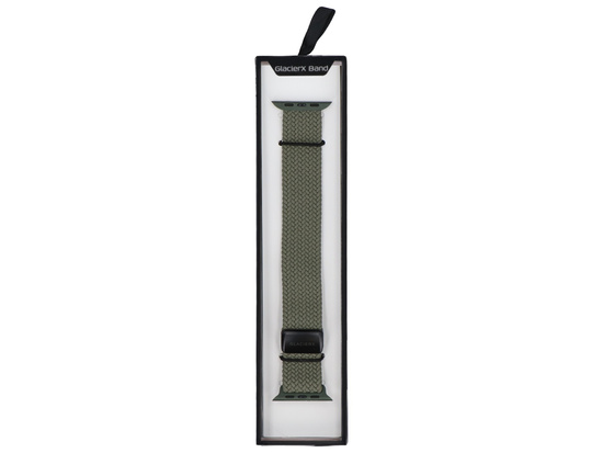 Nowy pasek GlacierX Braided Magnetic Buckle Dark Olive do Apple Watch 42/44/45/49mm Oliwkowy