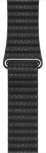 PASEK APPLE LEATHER LOOP 44MM/L BLACK