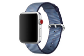 Oryginalny Pasek Apple Watch Woven Nylon Midnight Blue 42mm w zaplombowanym opakowaniu