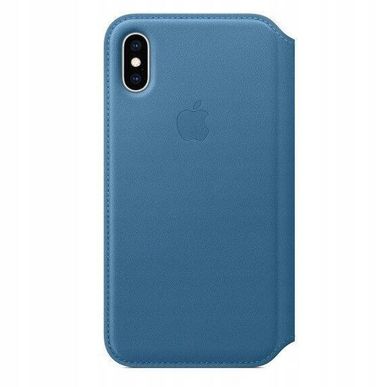 Oryginalne Etui Skórzane Apple iPhone XS Folio Blue