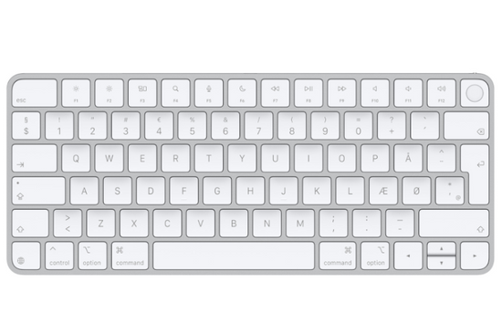 Oryginalna Klawiatura Apple Magic Keyboard White Touch ID Danish QWERTY