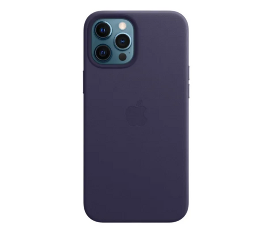 Oryginalne Etui Skórzane Apple iPhone 12 Pro Max Deep Violet