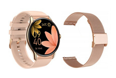 Nowy Smartwatch GlacierX Sphere Rose Gold + Bransoleta mesh