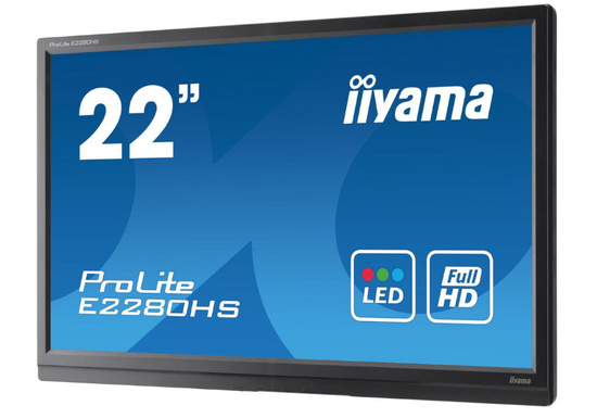 Monitor IIYAMA E2280HS 22" LED 1920x1080 DVI HDMI Czarny Bez Podstawki Klasa A