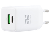 Nowa ładowarka sieciowa GaN 30W USB-A USB-C QC PD Encore Energy MD-3083Z + kabel USB-A USB-C 2m
