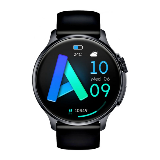 Nowy Smartwatch GlacierX Polaris Black GX-PC58 + Pasek do smartwatcha GlacierX Grip Strap Nylon Black 22mm