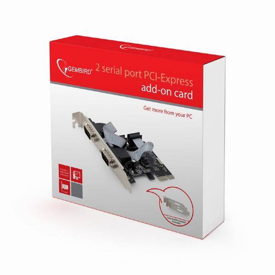 Nowy Kontroler GEMBIRD SPC-22 (COM (RS-232), PCI-E)