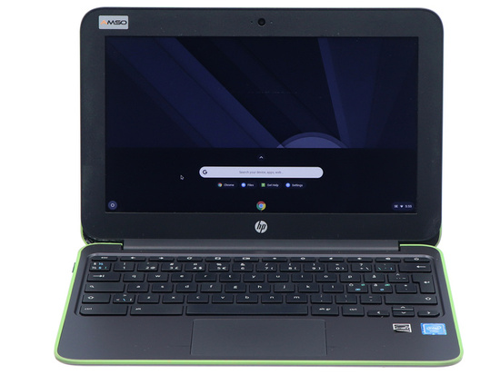 HP Chromebook 11 G4 Green Intel Celeron N2840 4GB 16GB Flash 1366x768 Klasa A- ChromeOS + Torba + Mysz