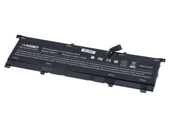 Nowa bateria do Dell XPS 15 9575 2w1 Precision 5530 2w1 75Wh 11.4V 6254mAh 8N0T7