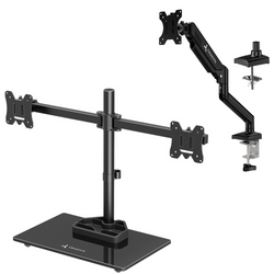 Zestaw Triadyn Uchwyt Biurkowy DuoBase na Dwa Monitory Telewizory 13-27" + Uchwyt Biurkowy FlexMount do Pojedynczego Monitora Telewizora 13-34"