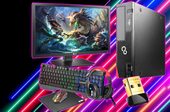 Zestaw Dla Gracza Fujitsu D556 i5-6400 8GB 240SSD +320HDD Windows 10 Home +WIFI + Monitor LG 24MB37PM 24'' + zestaw dla gracza Tracer MAMOOTH + Okablowanie