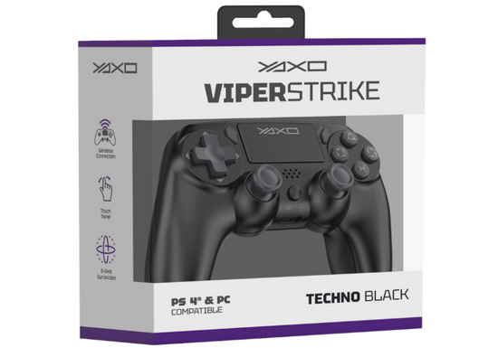 Bezprzewodowy Pad Gamingowy YAXO VIPER STRIKE do PS4, PC BLACK