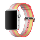 Oryginalny Pasek Apple Watch Woven Nylon Red 42mm w zaplombowanym opakowaniu