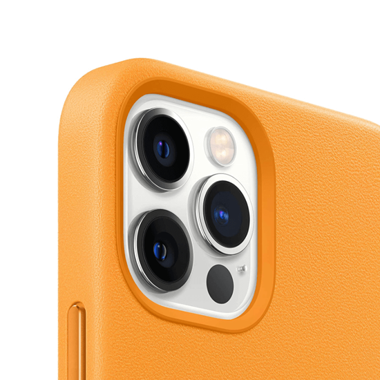 Nowe Oryginalne Etui Skórzane Apple iPhone 12 Pro Max Calif. Poppy