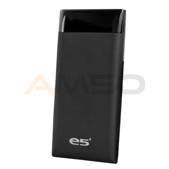 Power bank E5 Count 15 000 mAh, czarny, wskaźnik naładowania