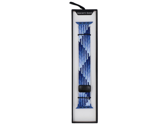 Nowy pasek GlacierX Braided Magnetic Buckle Indigo Sea do Apple Watch 42/44/45/49mm Ombre Indygo