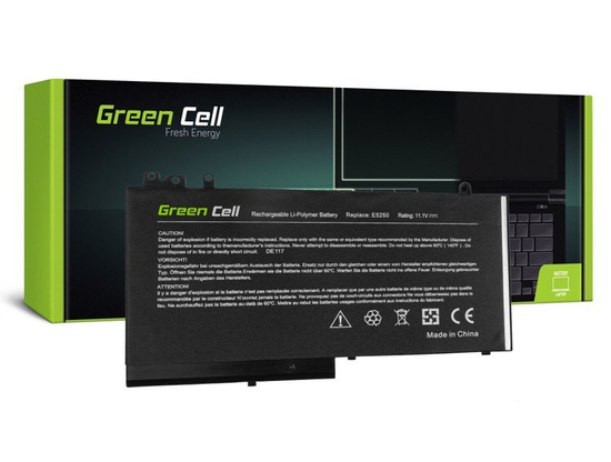 Nowa bateria Green Cell do Dell Latitude 11 3150 3160 12 E5250 14 E5450 15 E5550 32Wh 11.1V 2900mAh DE117