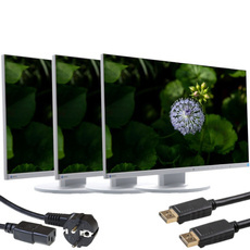 Zestaw Trzech Monitorów EIZO FlexScan EV2450 24" IPS 1920x1080 LED HDMI +Okablowanie