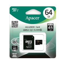 Nowa Karta Pamięci Apacer Secure Digital Card microSDXC 64GB