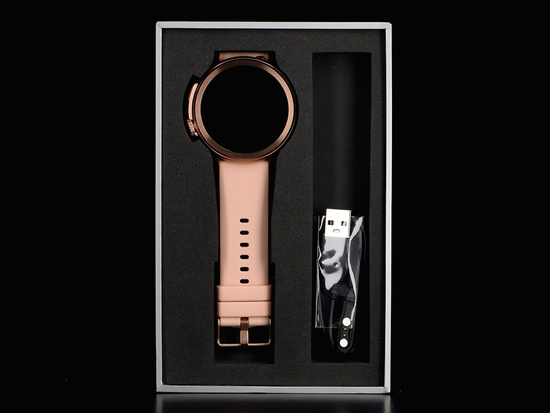 Nowy Smartwatch GlacierX Aura Rose Gold + Bransoleta mesh GX-AR60 BM