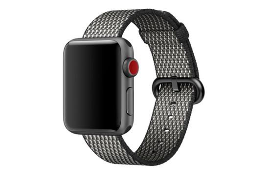 Oryginalny Pasek do Apple Watch Woven Nylon Black 38mm w zaplombowanym opakowaniu